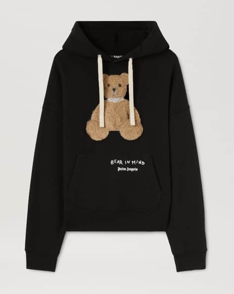 Buy Palm Angels Men Bear In Min Regular Fit Hoodie with Kangaroo