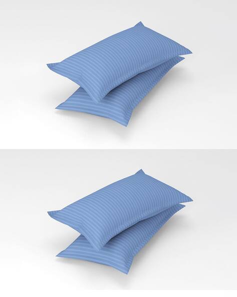 Urbanarts Urban Arts 4 Piece Satin Stripes Pillow Covers