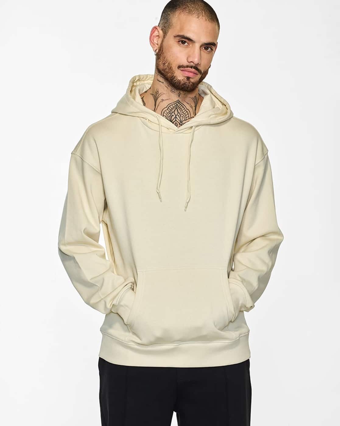 Buy cream Sweatshirt Hoodies for Men by Snitch Online