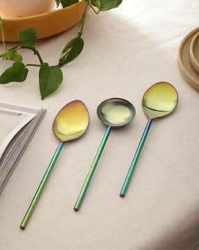 vareesha Set of 3 Stainless Steel Serving Spoons-picture-51