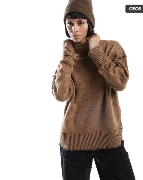 Boxy Fit Asos Knitted Sweater Shop ASOS DESIGN Oversized Boxy Fit