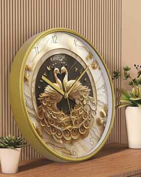 random 12 Inch Embossed Dial Wall Clock-picture-43