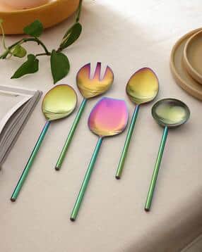 Set of 5 Stainless Steel Serving Spoon-image-19
