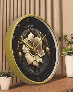 random 12 Inch Embossed Dial Wall Clock-picture-35