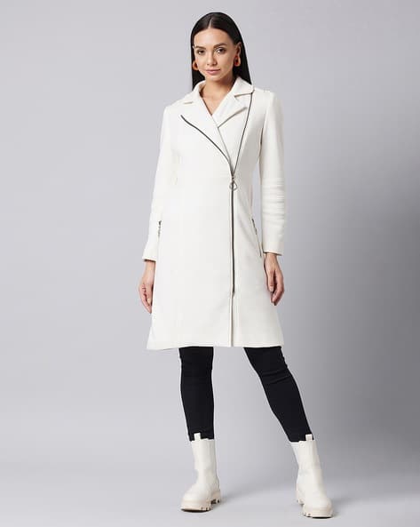 Buy Off-White Jackets & Coats for Women by Dolce Crudo Online