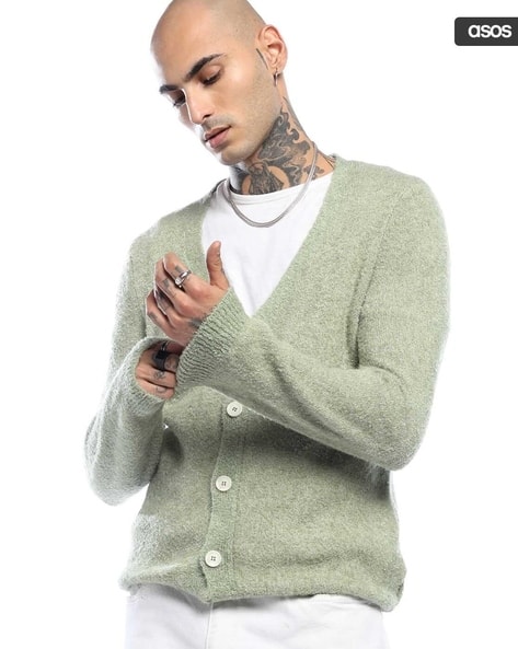 Buy Green Sweaters Cardigans for Men by ASOS DESIGN Online