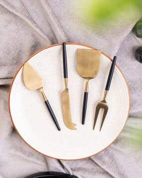 vareesha Radiant Handle with Heads Cheese Knives Set-picture-17