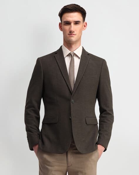 Men Textured Blazer