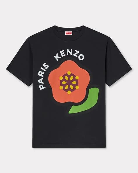 Buy KENZO Pop Boke Flower Classic T-Shirt | Black Color Men