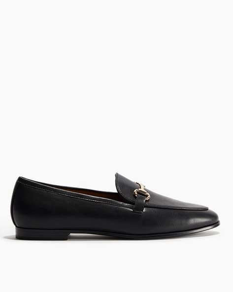 Women Low-Top Round-Toe Bit Loafers