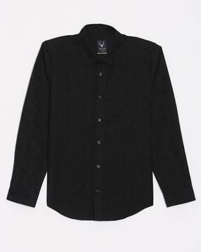 allen solly Boys Embroidery Slim Fit Shirt-picture-11
