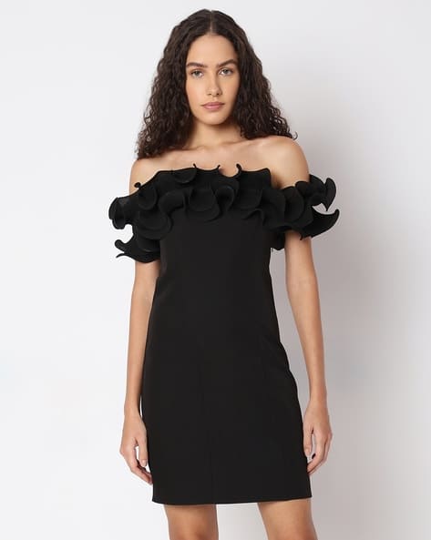 off the shoulder prom dresses 2022 Off Shoulder Black Sequin Long Prom Dresses, Mermaid Prom Dresses, Hig –  ClaireBridal