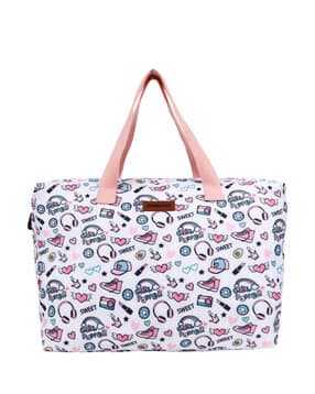 astrid Women Printed Tote Bag with Zip Closure-picture-39