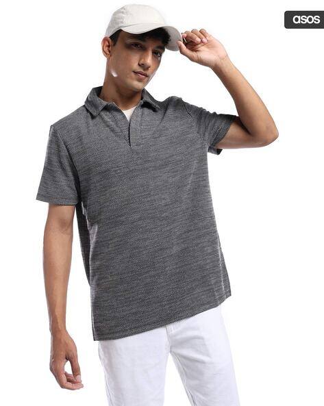 ASOS DESIGN Men Regular Fit Revere Polo T-Shirt