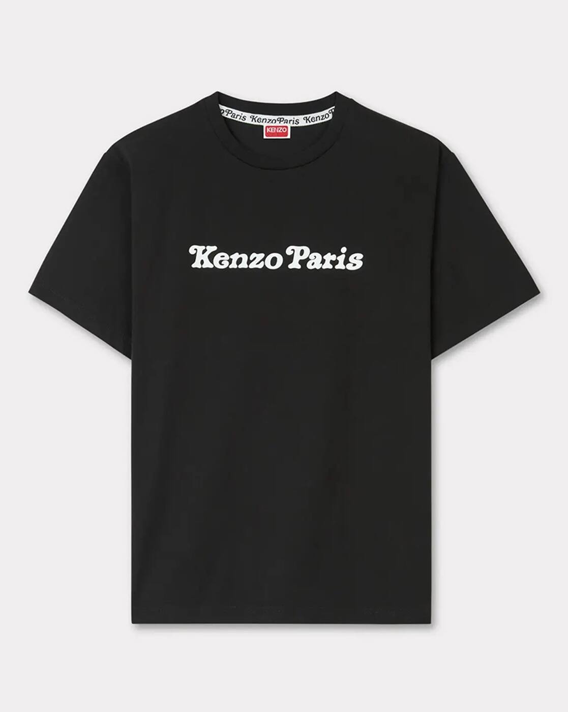 Buy KENZO Kenzo Paris Print Relaxed T-Shirt | Black Color Men
