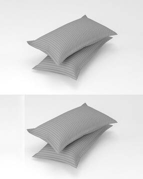 UrbanArts 4 Piece Satin Stripes Covers For Pillow-picture-11