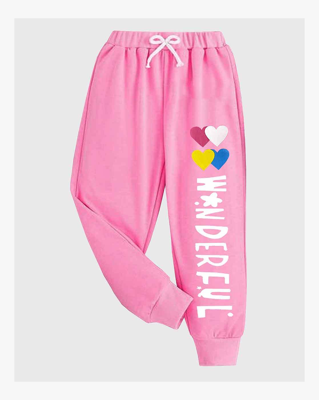 Buy Multicolor Track Pants for Girls by Kuchipoo Online