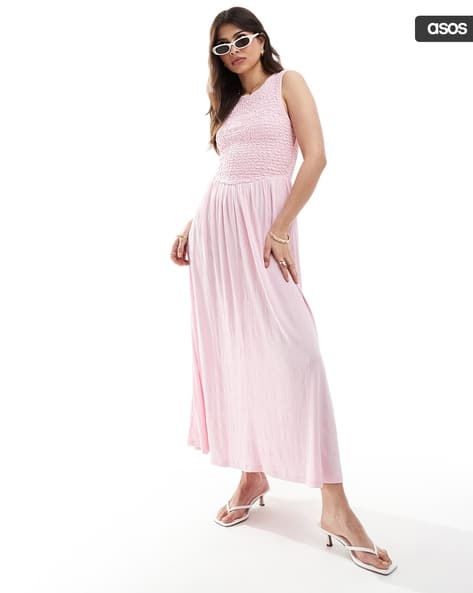 knee length dresses for ladies Must Be Love Floral Maxi Dress - Blue and White main image 0