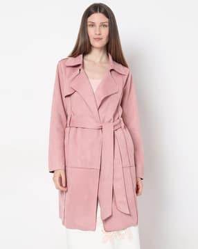 vero moda Women Relaxed Fit Trench Coat with Tie-Up Belt-picture-26