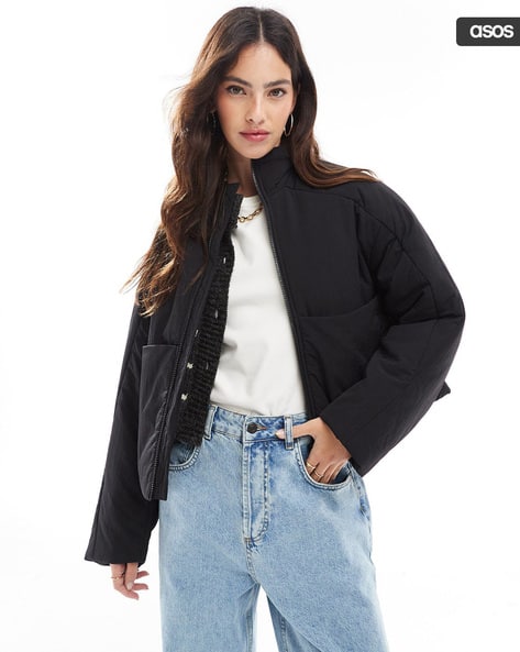 Funnel Oversized Neck Puffer Jacket