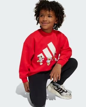 adidas kids Unisex DY Mickey Mouse Print Relaxed Fit Sweatshirt-picture-48