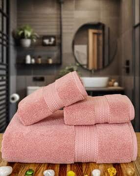Pure Cotton Cloud Soft Bath Towel Set of 3-image-7