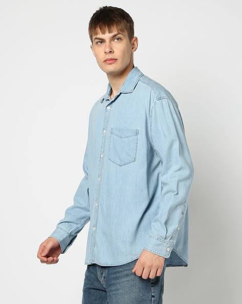 Buy GAP Men Washed Oversized Denim Bi Online | Ajio.com
