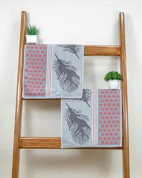 rangoli Pure Cotton Picasso Hand Towel Set of 2-picture-13