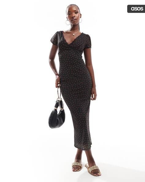 Buy Black Ditsy Dresses for Women by ASOS DESIGN Online | Ajio.com