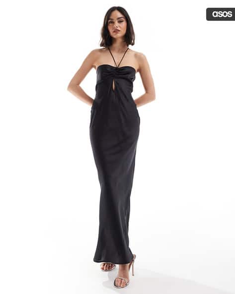 Buy ASOS DESIGN Halter-Neck Satin Maxi Dress ... Online | Ajio.com Buy ASOS DESIGN Halter-Neck Satin Maxi Dress ... Online | Ajio.com