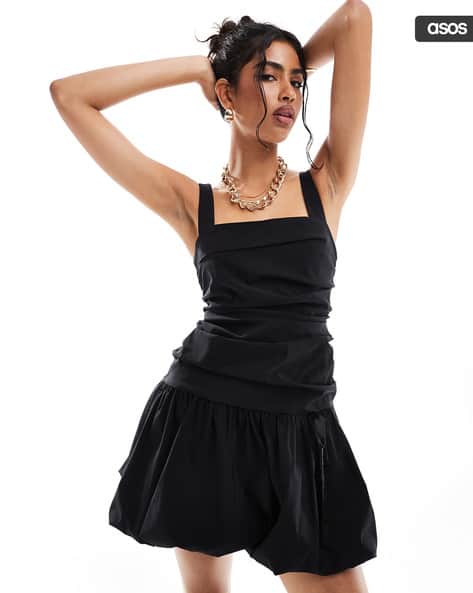 ruched mini slip dress topshop TOPSHOP Ruched Bust Satin Mini Slip Dress