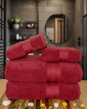 Pure Cotton Cloud Soft Bath Towel Set of 4-image-33