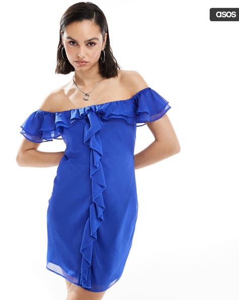 Buy Blue Dresses for Women by ASOS DESIGN Online | Ajio.com