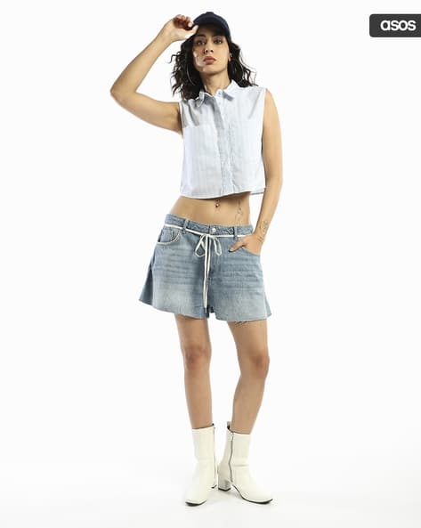 Buy Blue Shorts for Women by ASOS DESIGN Online