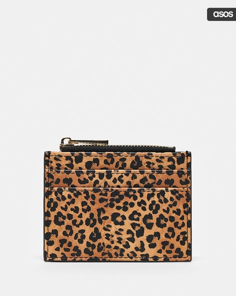 Card Holder Asos Leather Purse Women Leopard Print Cardholder