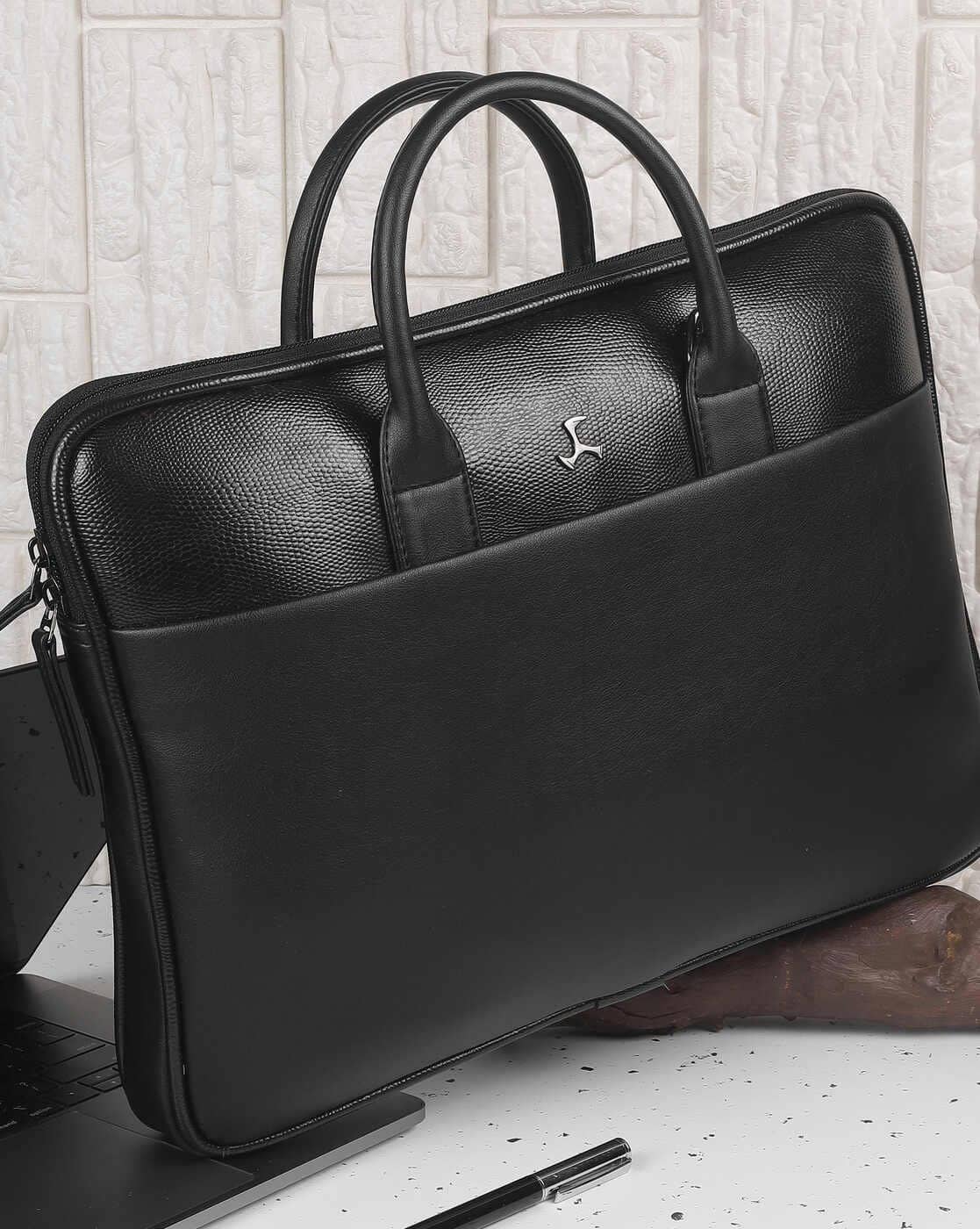 Buy Black Laptop Bags for Men by Mochi Online