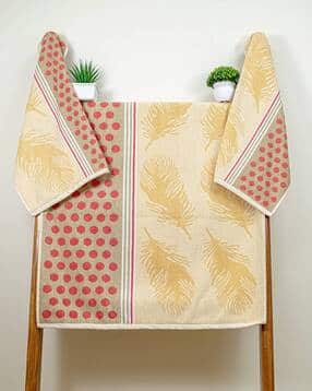 Pure Cotton Picasso Bath Towel Set of 3-image-30