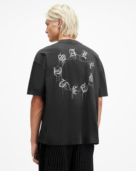 Buy ALL SAINTS Cryptierra Oversized Crew-Neck Organic Cotton T