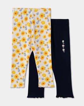 r&b Girls Regular Fit Micro Print Leggings-picture-14