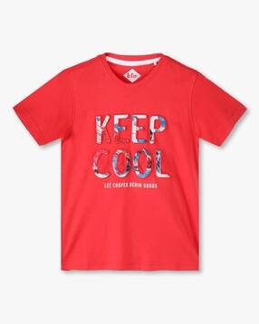 lee cooper Boys Graphic Print Regular Fit T-Shirt-picture-27