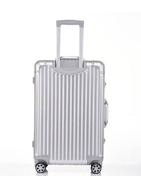 Men Striped Trolley Bag with TSA Lock-image-12