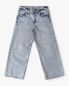 gap kids Girls Heavily Washed Distressed Relaxed Jeans-picture-50