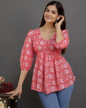 maheshvi Women Western Wear Floral Top-picture-40