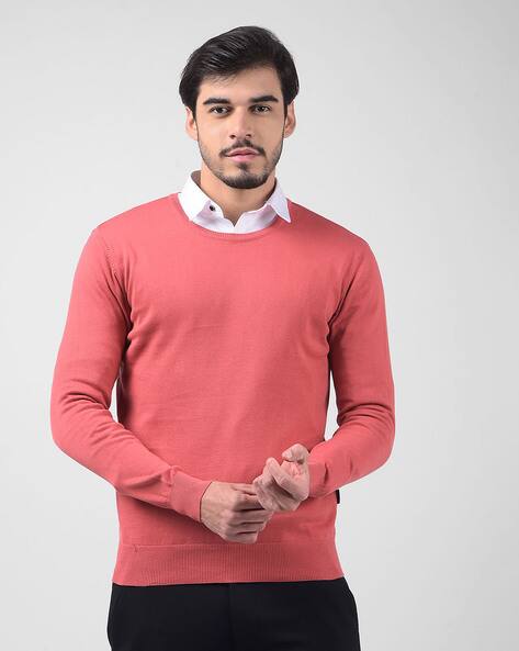 NUMERO UNO Men Regular Fit Crew Neck Sweater