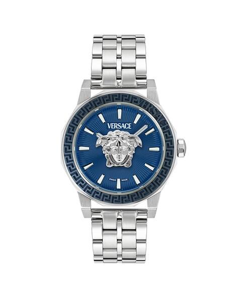 【希少】Versace ヴェルサーチ　置き時計　Medusa Blue Buy VERSACE Men Medusa Deco Gent Analogue Watch-VE9I00324 | Silver