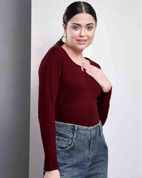 DREAM BEAUTY FASHION Women Top with Full Sleeves
