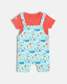 mini klub Printed Dungaree Set-picture-48