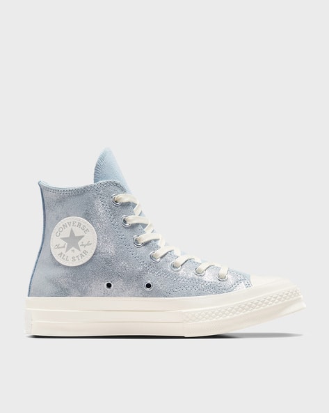 CONVERSE Unisex Chuck 70 Shimmer High-Top Suede Sneakers