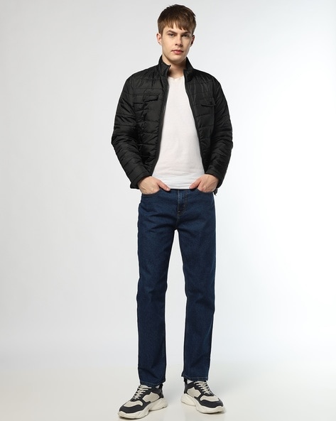 Men Lightly Washed Slim Fit Jeans