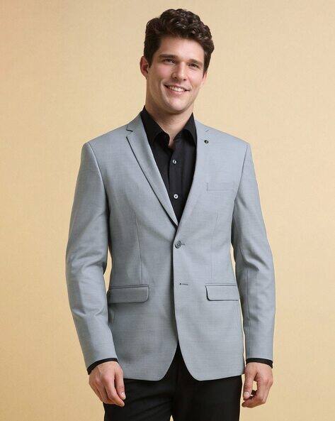 ALLEN SOLLY Men Slim Fit Blazer with Notch Lapel